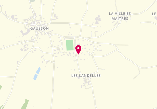 Plan de Xavier Rouxel, Route des Landelles, 22150 Gausson