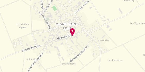 Plan de Menuiserie - ébénisterie Jean-Luc VELUT, 5 Rue Grande Rue, 10190 Mesnil-Saint-Loup