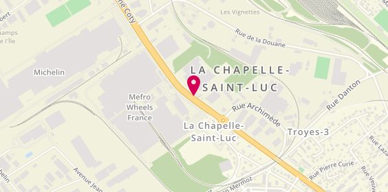Plan de Genin Agencement, Centre d'Affaire Coty 8 Avenue Prés Coty, 10600 La Chapelle-Saint-Luc
