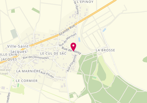 Plan de FAUCHON Jean, 24 Rue de Noisy, 77130 Ville-Saint-Jacques