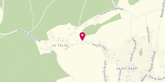 Plan de L'Atelier du Talin, 608 Rue du Talin, 88480 Saint-Remy