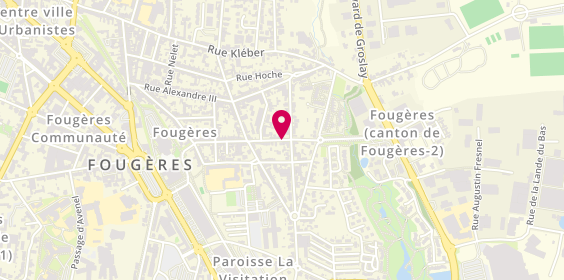 Plan de PIARROT Sylvain, 57 Rue Canrobert, 35300 Fougères