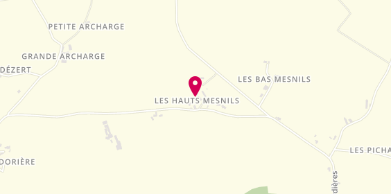 Plan de F.G Menuiserie, Les Hauts Mesnils, 28400 Marolles-les-Buis