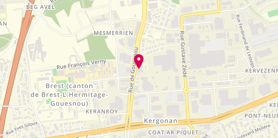 Plan de DHZ Agencement, 195 Rue de Gouesnou, 29200 Brest