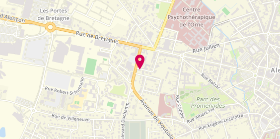 Plan de SAGOT Bruno Emmanuel, 21 Rue Pierre Jouanny, 61000 Alençon