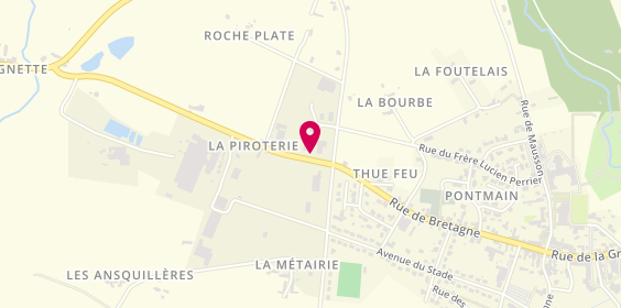 Plan de Ateliers TRADI'Bois, Zone Artisanale la Piroterie, 53220 Pontmain