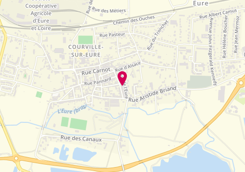 Plan de Terres de Fenetre, 18 Rue de L&#039;Ecu, 28190 Courville-sur-Eure