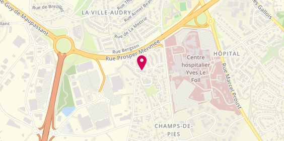 Plan de J.M.P Services et Pose, 9 Rue Bonnets Rouges, 22000 Saint-Brieuc