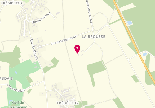 Plan de Hercouet Stéphane Menuiserie, 6 Bis la Brousse, 22490 Tréméreuc