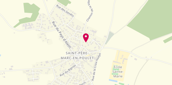 Plan de BERTRAND Jean-Luc Eugene G, 6 Rue Champs du Moulin, 35430 Saint-Père-Marc-en-Poulet