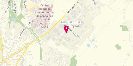 Plan de RETOUR Gérard, Zone Industrielle Beauregard - la Ferte-Mace
36 Rue des Peupliers, 61600 La Ferté-Macé