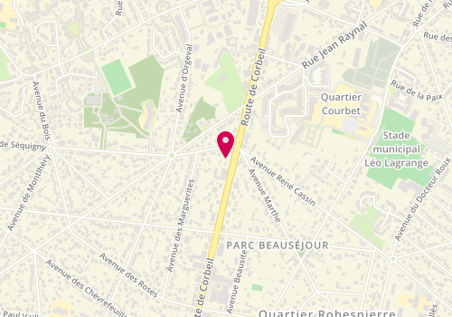 Plan de Art et Fenetres, 82 Route de Corbeil, 91360 Villemoisson-sur-Orge