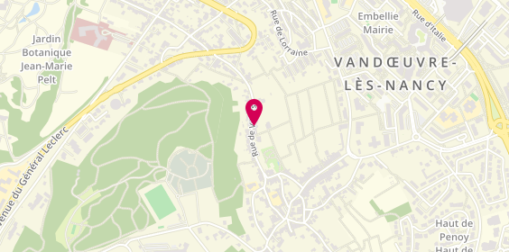 Plan de Menuiserie Joly, 42 Rue de Villers, 54500 Vandœuvre-lès-Nancy