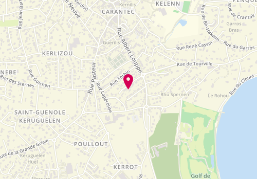 Plan de RUWET Bruno, 14 Rue Linois, 29660 Carantec