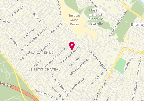 Plan de M.C Menuiserie Calvao, 14 Rue Ernest Gervaise, 91800 Brunoy