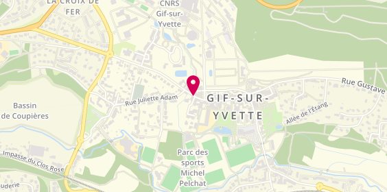 Plan de Gif Ouvertures, 3 Avenue General Leclerc, 91190 Gif-sur-Yvette