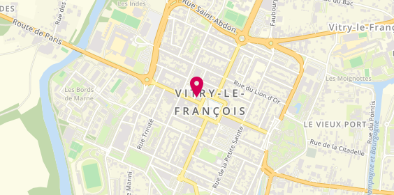Plan de Miclo Fermetures, 2 Rue du Marché, 51300 Vitry-le-François