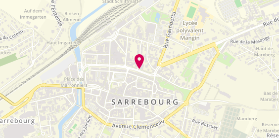 Plan de Cfe Sarrebourg, 42 Av. Poincare, 57400 Sarrebourg