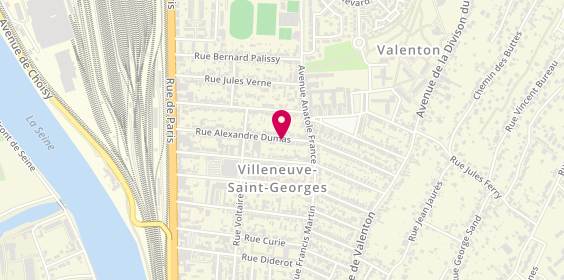 Plan de A G C Menuiserie, 56 Rue Alexandre Dumas, 94190 Villeneuve-Saint-Georges