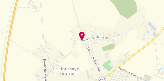 Plan de APF Menuiserie, 519 Chemin Marnières, 77610 La Houssaye-en-Brie