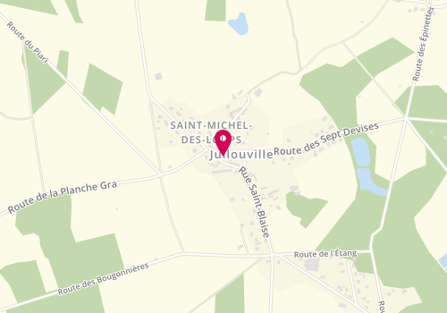 Plan de LECHANOINE Philippe, 1220 Chemin Grand Livet, 50610 Saint Michel Des Loups
