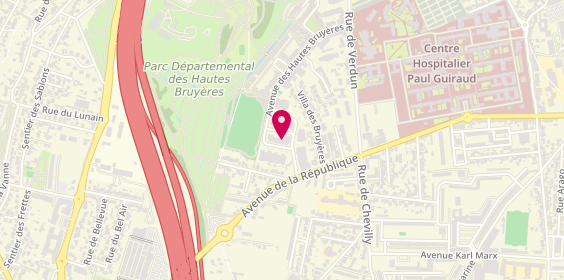 Plan de A Assistance Bak, 23 Rue Auguste Perret, 94800 Villejuif