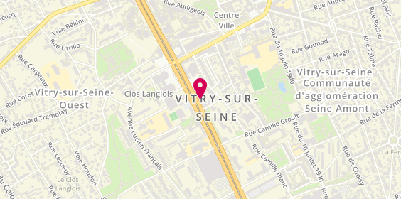 Plan de TRYBA, 19 avenue Youri Gagarine, 94400 Vitry-sur-Seine