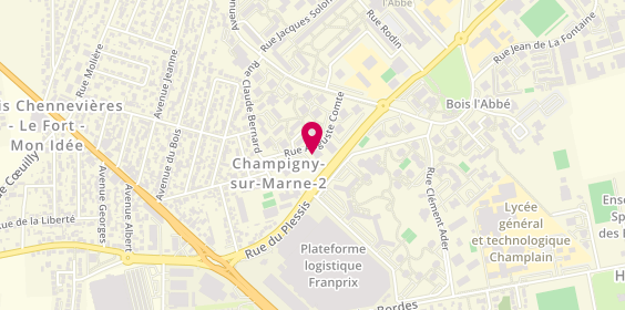 Plan de FRANCIS Alexis, 9 Square Auguste Comte, 94430 Chennevières-sur-Marne