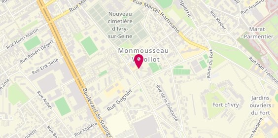 Plan de SCHMITT Philippe, 19 Rue Gaston Monmousseau, 94200 Ivry-sur-Seine