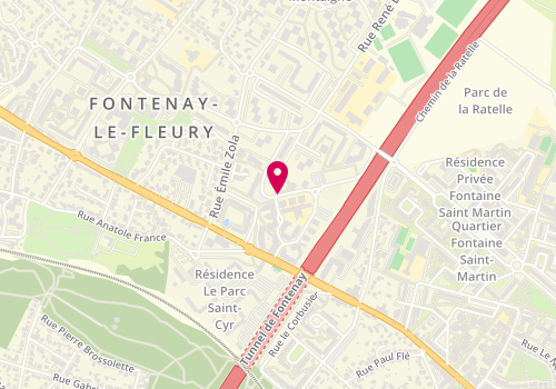 Plan de Plt Menuiserie, 4 Rue Cesar Franck, 78330 Fontenay-le-Fleury
