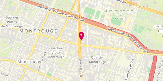 Plan de Teixeira Freres Menuiserie, 53 avenue Aristide Briand, 92120 Montrouge