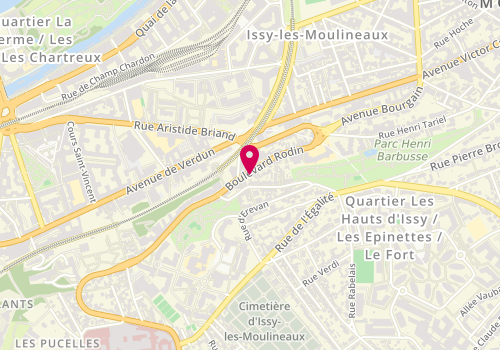 Plan de Sitsam, 37 Boulevard Rodin, 92130 Issy-les-Moulineaux