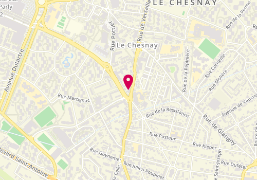 Plan de Menuiserie Serrurerie Serehen, 83 Rue de Versailles, 78150 Le Chesnay-Rocquencourt