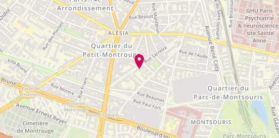 Plan de AEF Fenêtres, 37 Rue Sarrette, 75014 Paris