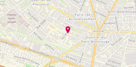 Plan de PRISACARI Stanislav, 36 Rue Antoine Chantin, 75014 Paris