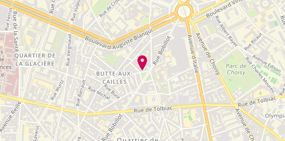 Plan de Stores Pajo, 6 Rue de la Butte Aux Cailles, 75013 Paris