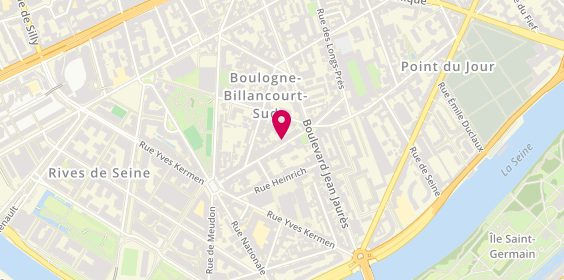 Plan de P-Pose, 130 Rue du Point du Jour, 92100 Boulogne-Billancourt