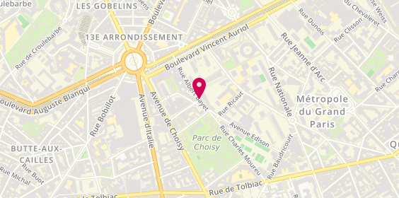Plan de Targamibois, 6 Rue Albert Bayet, 75013 Paris