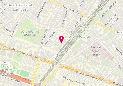 Plan de Perucca Freres, 110 Rue Castagnary, 75015 Paris
