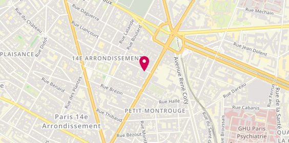 Plan de Studio Alexandre Beaudouin, 1 Rue Ernest Cresson, 75014 Paris