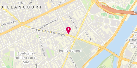 Plan de Euro Fenêtres, 36 Boulevard de la République, 92100 Boulogne-Billancourt