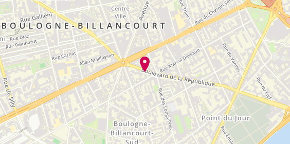 Plan de Entreprise Levesque, 83 Boulevard de la République, 92100 Boulogne-Billancourt
