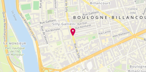 Plan de Promex, 133 Rue de Silly, 92100 Boulogne-Billancourt