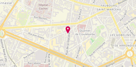 Plan de Nd Menuiserie, 38 Rue de la Glacière, 75013 Paris