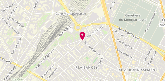 Plan de I.A + K, 63 Rue Ouest, 75014 Paris