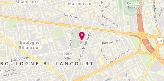 Plan de À Ciel Ouvert, 8 Rue de l'Est, 92100 Boulogne-Billancourt
