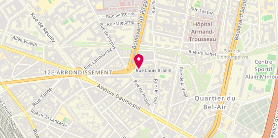 Plan de PMG-Bat, 5 Rue Louis Braille, 75012 Paris