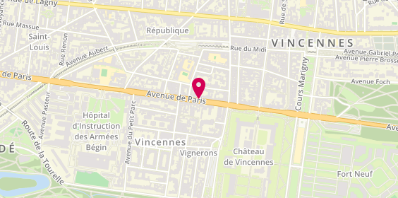 Plan de Tryba, 48 Avenue de Paris, 94300 Vincennes