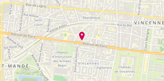 Plan de Atout Parquet, 78 Avenue de Paris, 94300 Vincennes