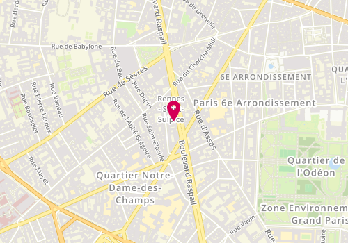 Plan de Arthur Bonnet, 72 Boulevard Raspail, 75006 Paris